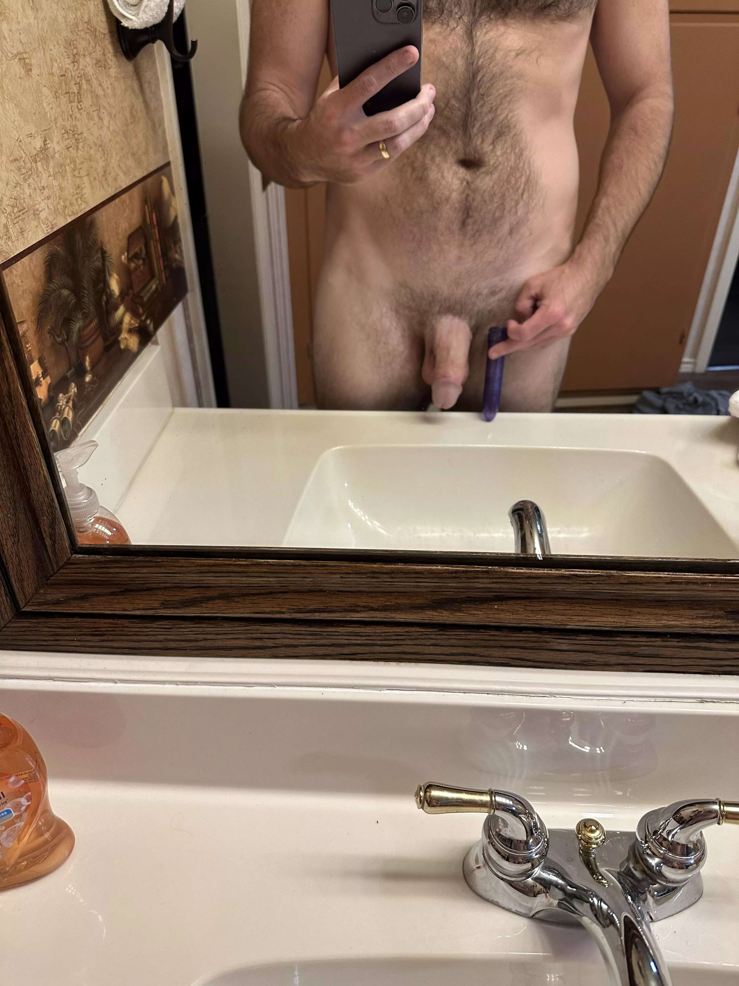 My wife’s toy was laying on the counter when I got out of the shower