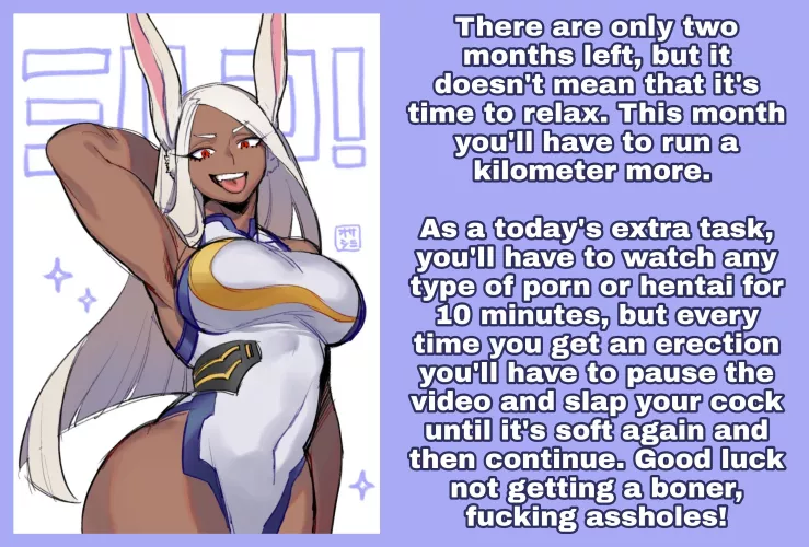 [No Nut Year] [Challenge] with [Miruko] (Part 11). [My hero academy] [Rumi Usagiyama] [Orgasm denial] [Femdom] [Training] [Artist: Wosashimi]