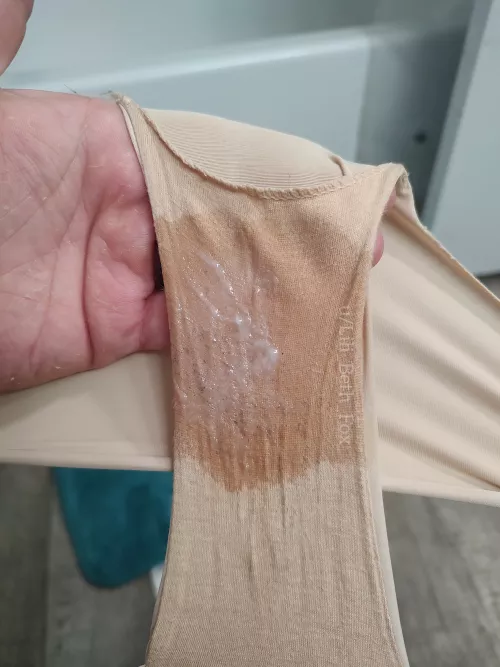 Nude panties soak it all up beautifully