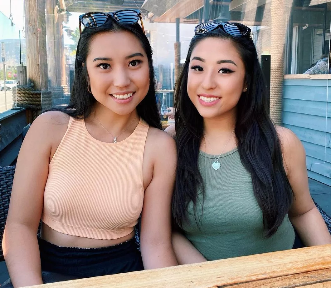 Pick a sister and use her holes while the other one watches