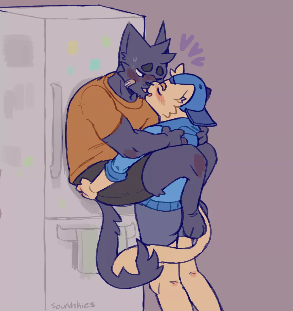 [Q] (i think? slightly suggestive) commission for my friend! (art by me)