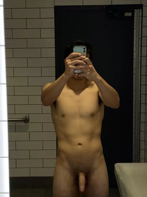 Stripped nude at a Walmart restroom