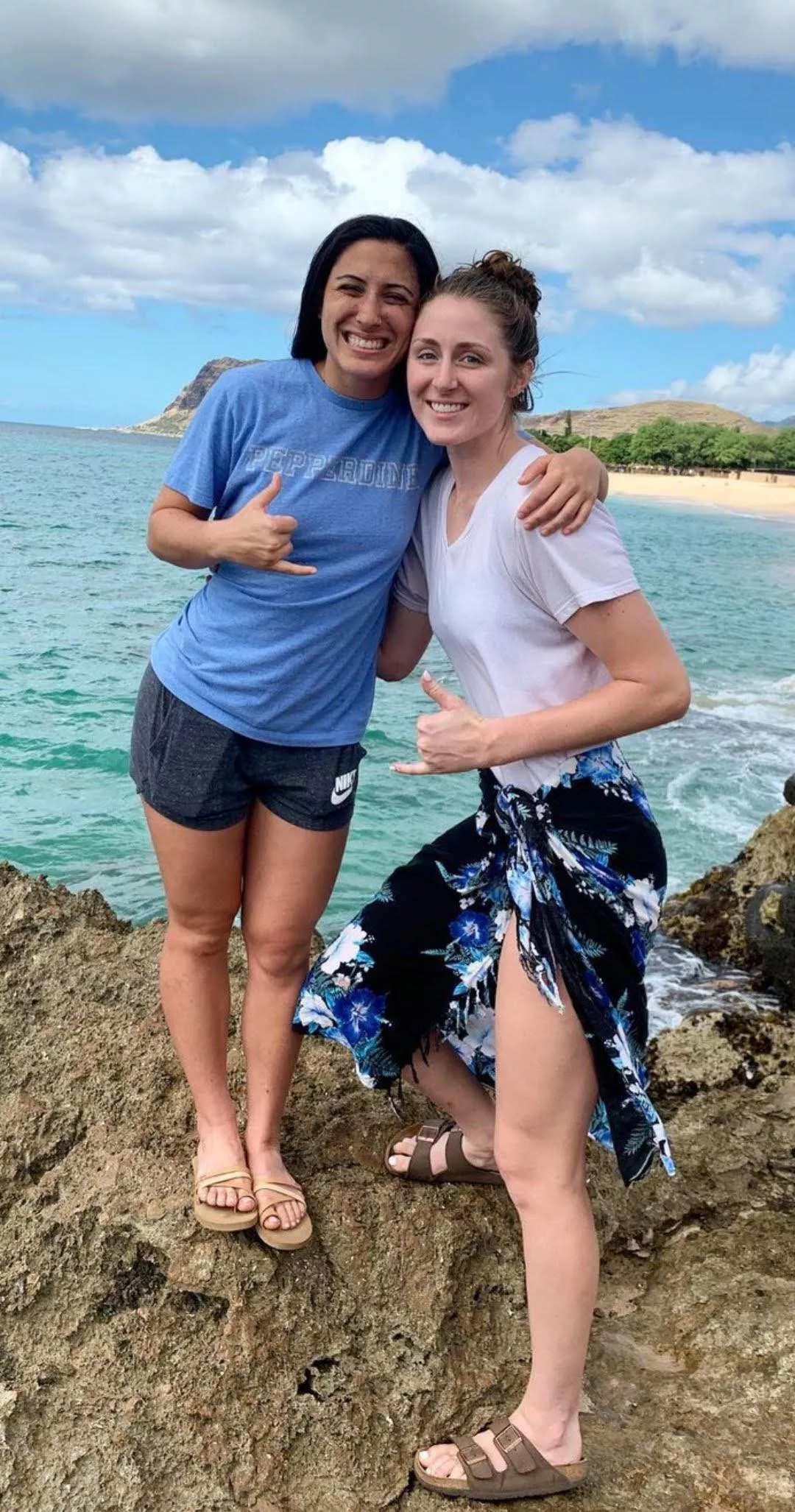 tall and short friends