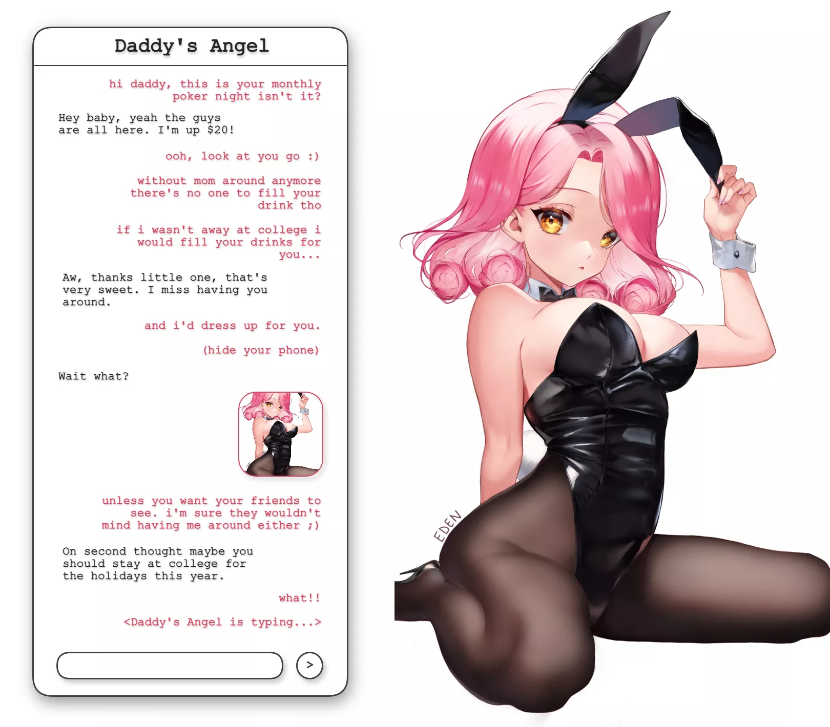 Teasing daddy while his friends are around [Incest][Teasing][F/D][Part 3]