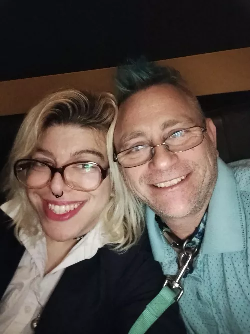 Took my good puppy to Rocky Horror for Halloween last night! 🥰