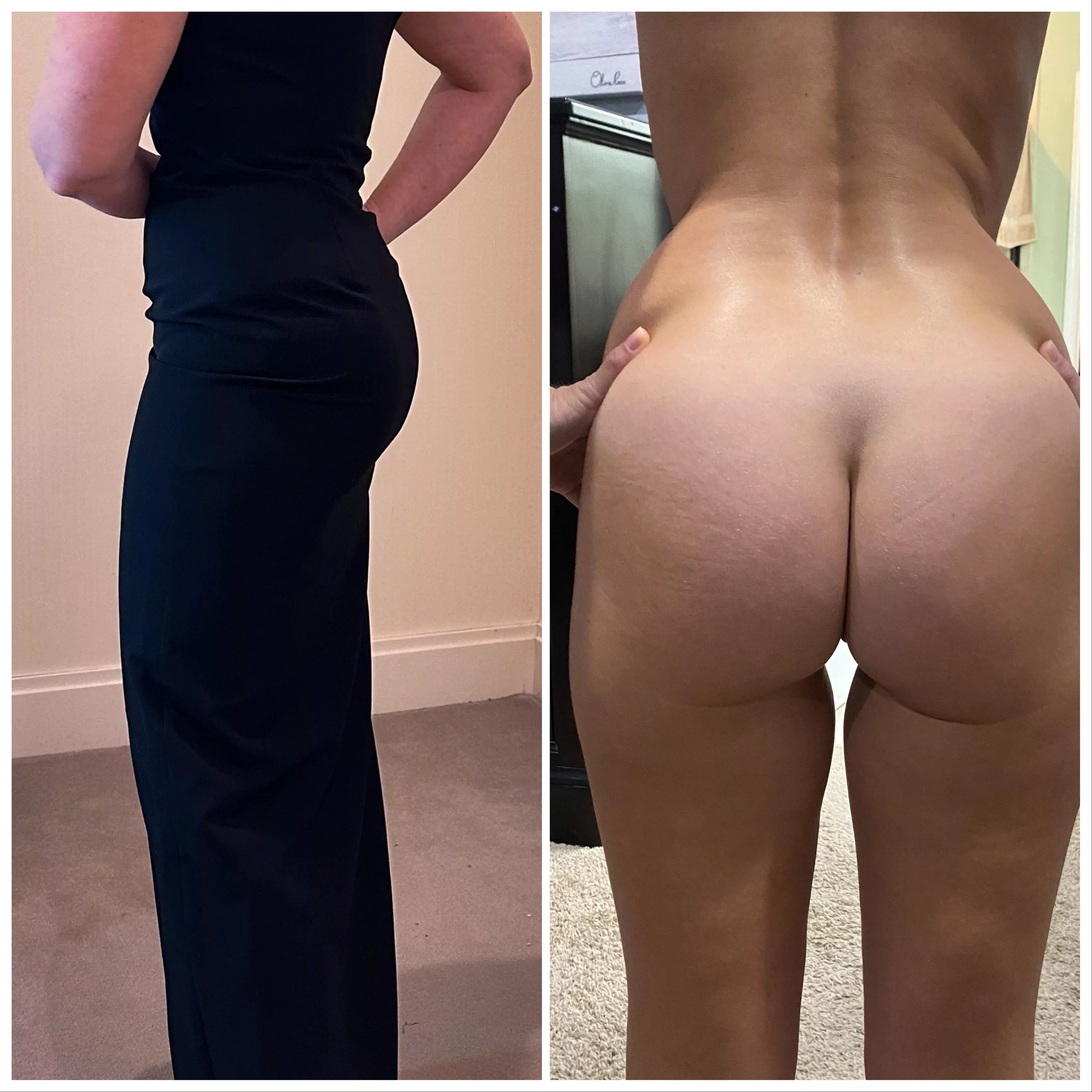 Traveling again for work…Black Tie Dinner. Can’t wear panties in this dress obviously. Stay Blessed