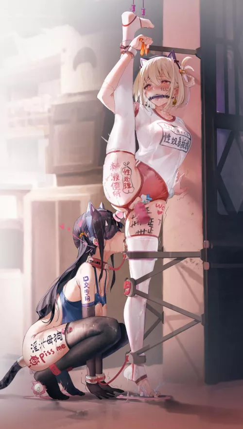 Two cat girls getting a little lewd [Inoue Takina] and [Nishikigi Chisato]