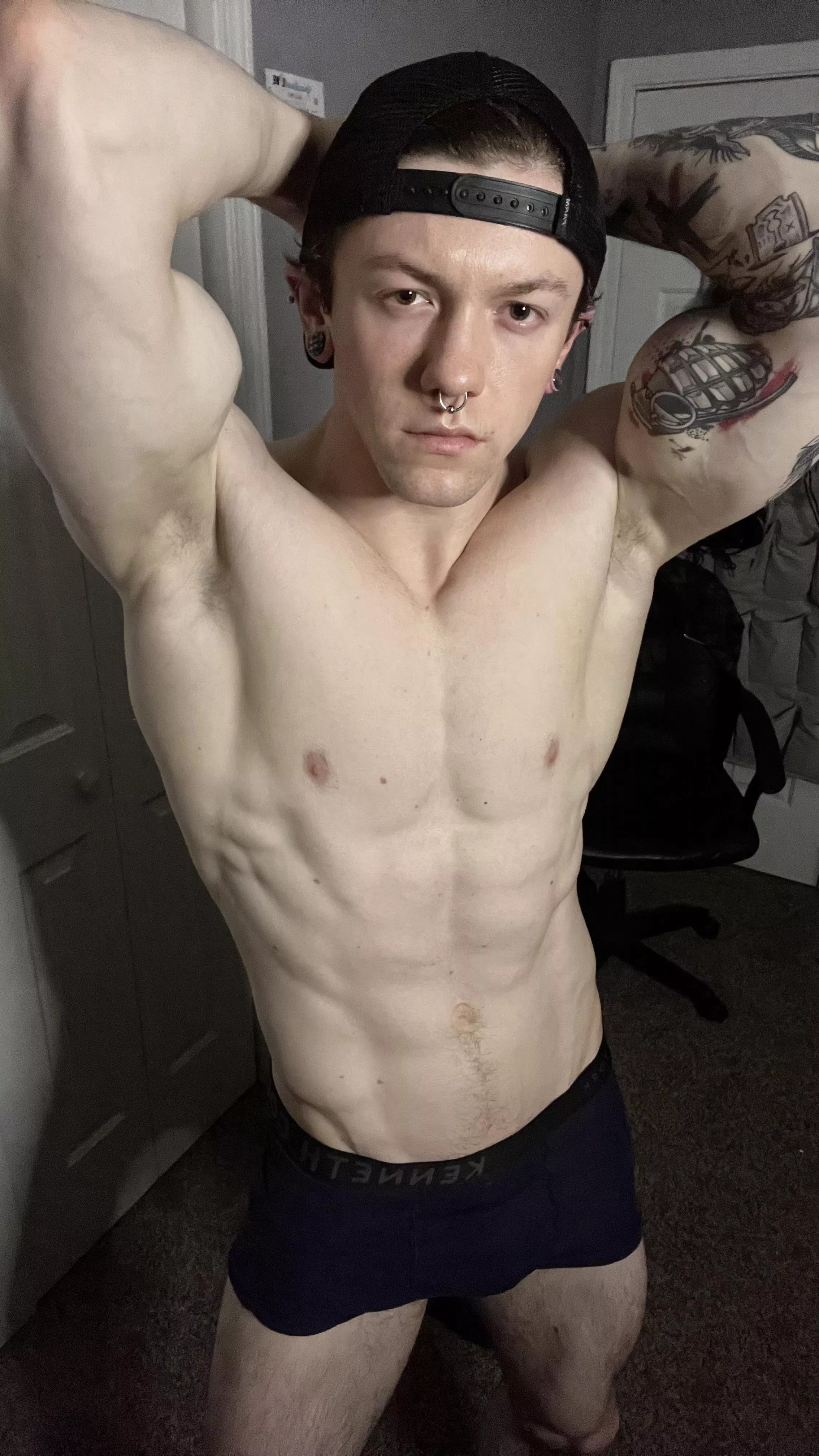 Wanna come help me take these off?