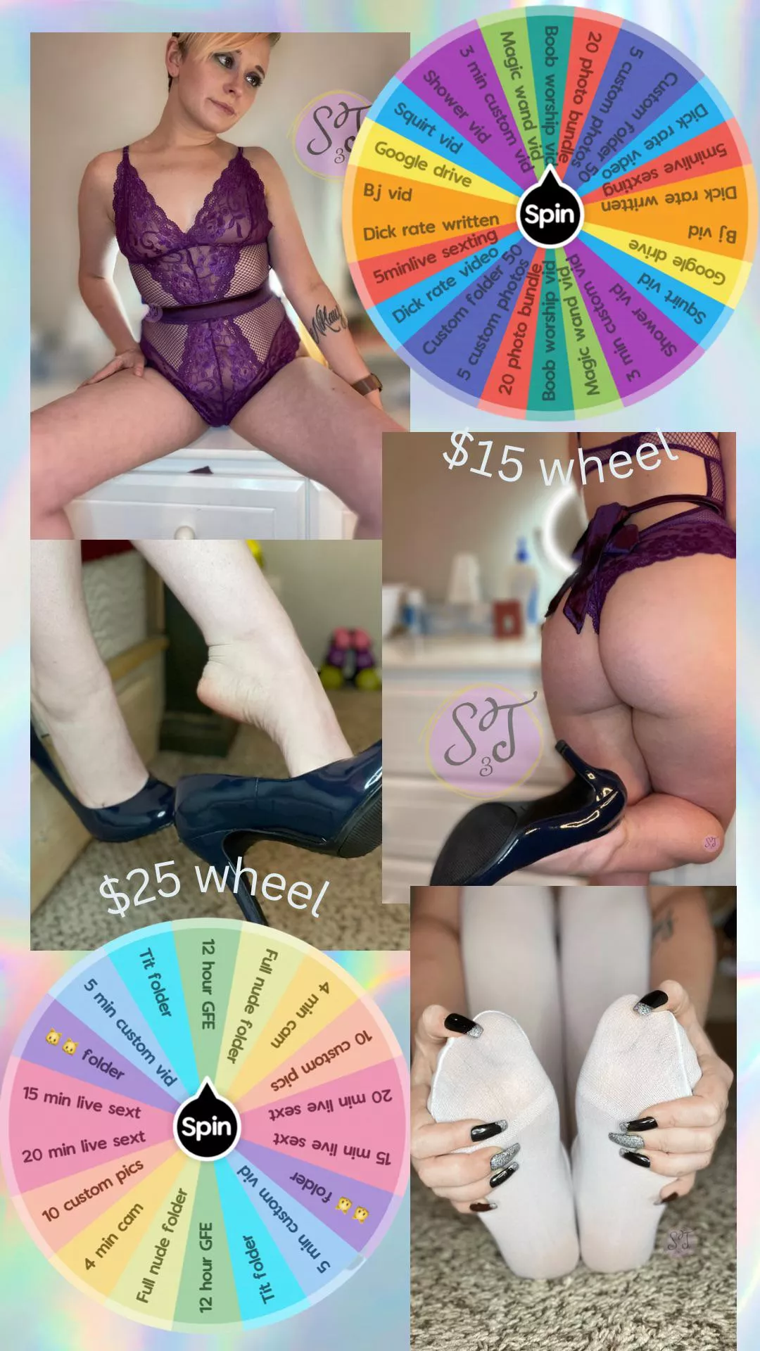 🎡✨Wheel Deals All Day✨🎡 Google drive folders 💃 GFE 💃 Custom and Premade Photos and Videos! 💃 Sexting 💃 Dick Rates & MORE [selling] [kik] SexyTinkerbell3 or pixiechick1996
