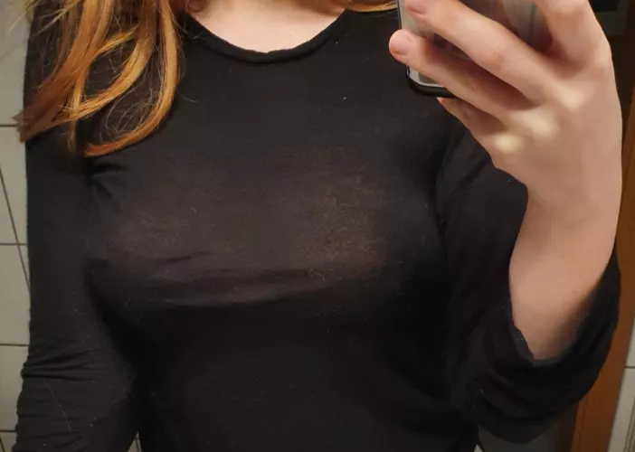 wife's nearly see through top