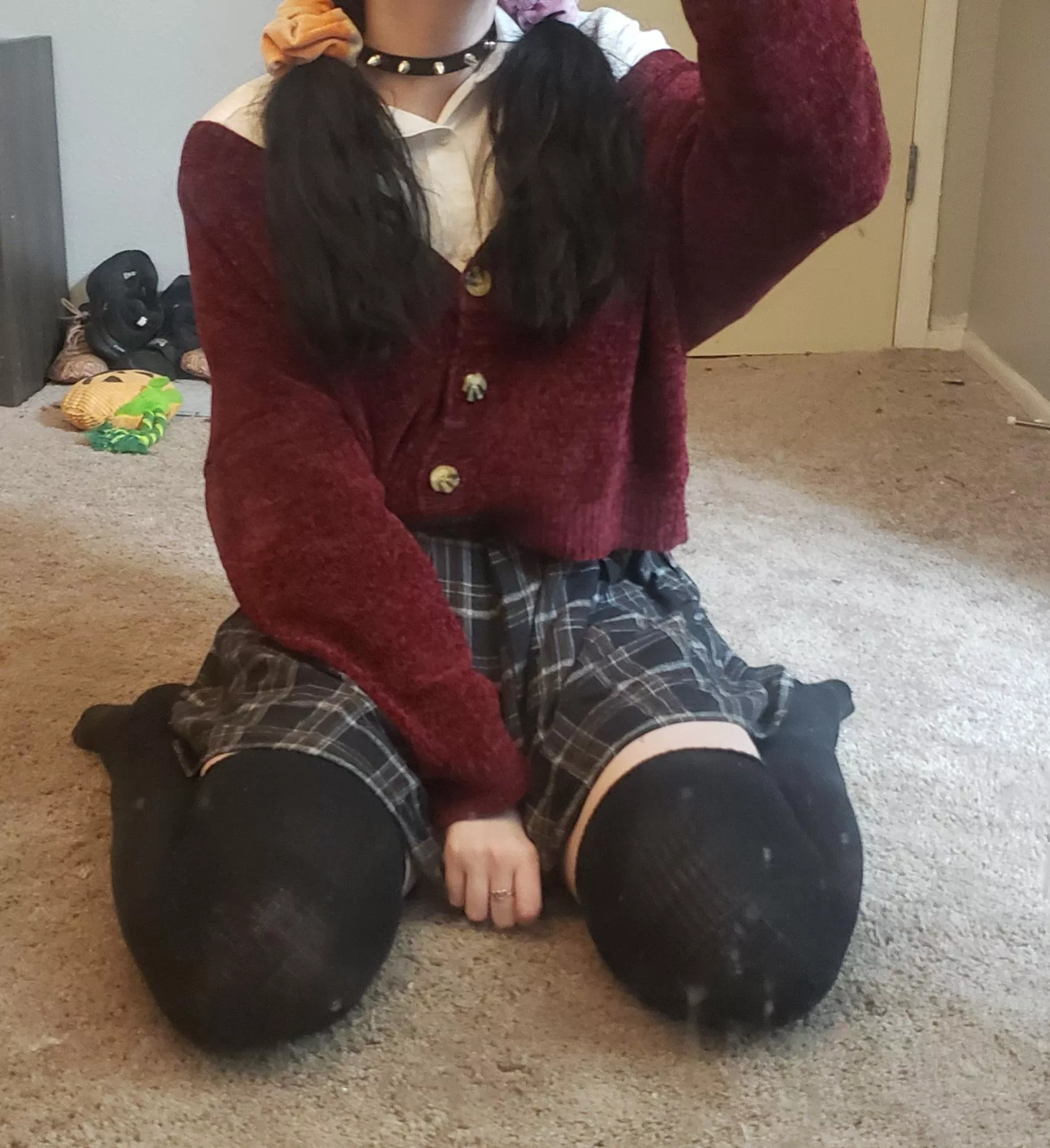 would you fuck me behind the bleachers in our school uniform?