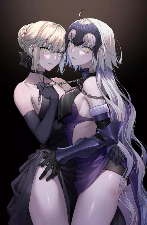 Artoria and Jeanne Alters~
