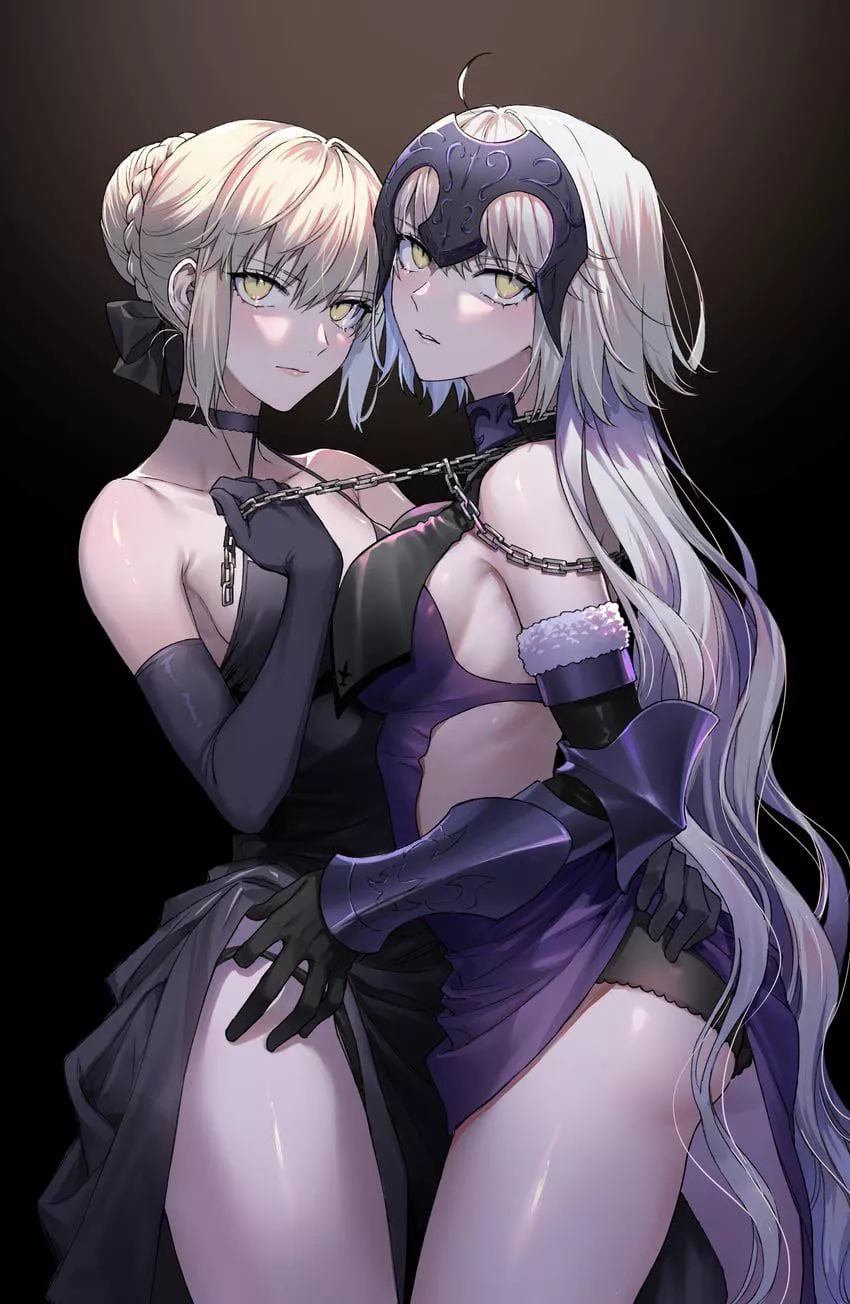 Artoria and Jeanne Alters