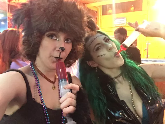 Collared and sucking