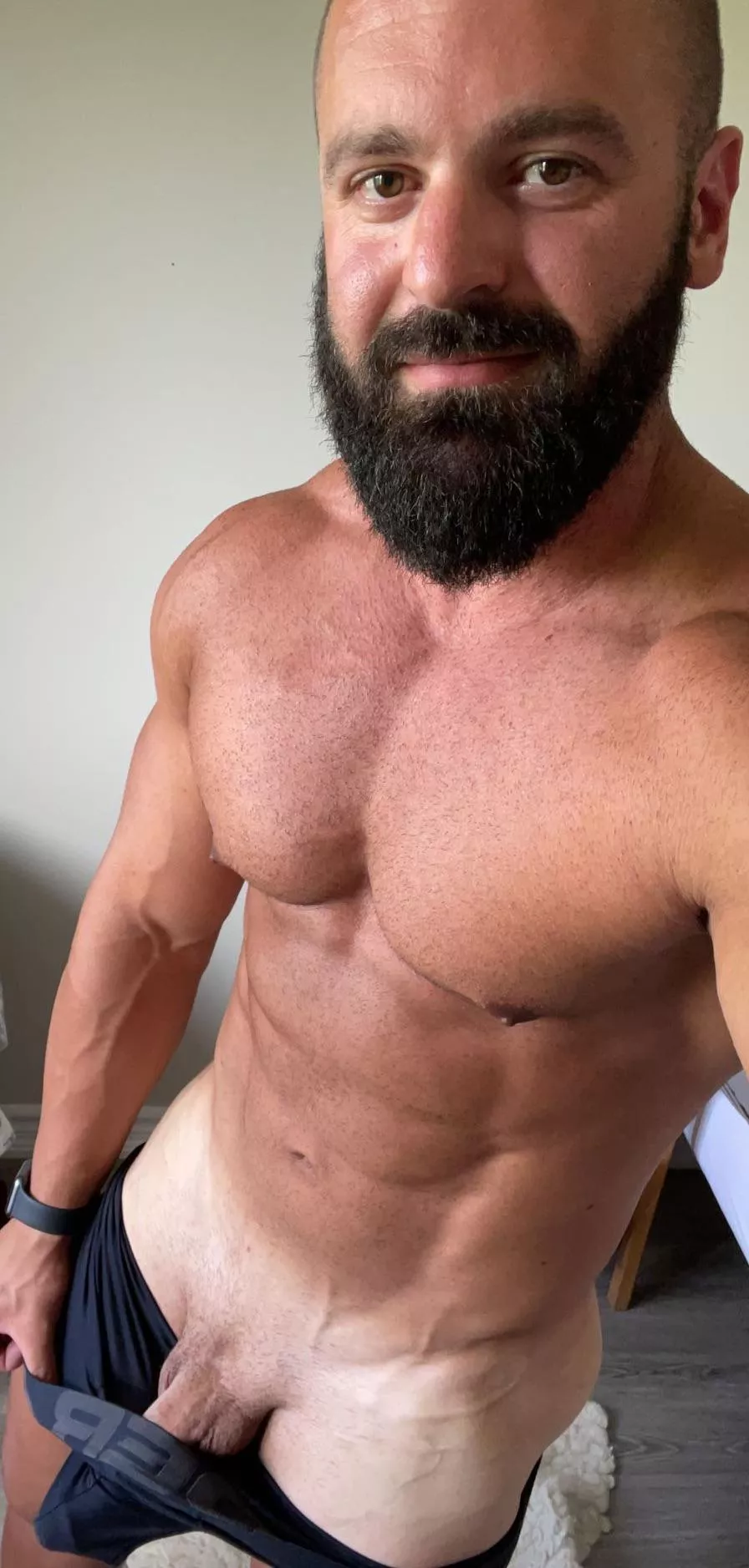 Craving a pair of tits to cover in cum. Any volunteers?😈