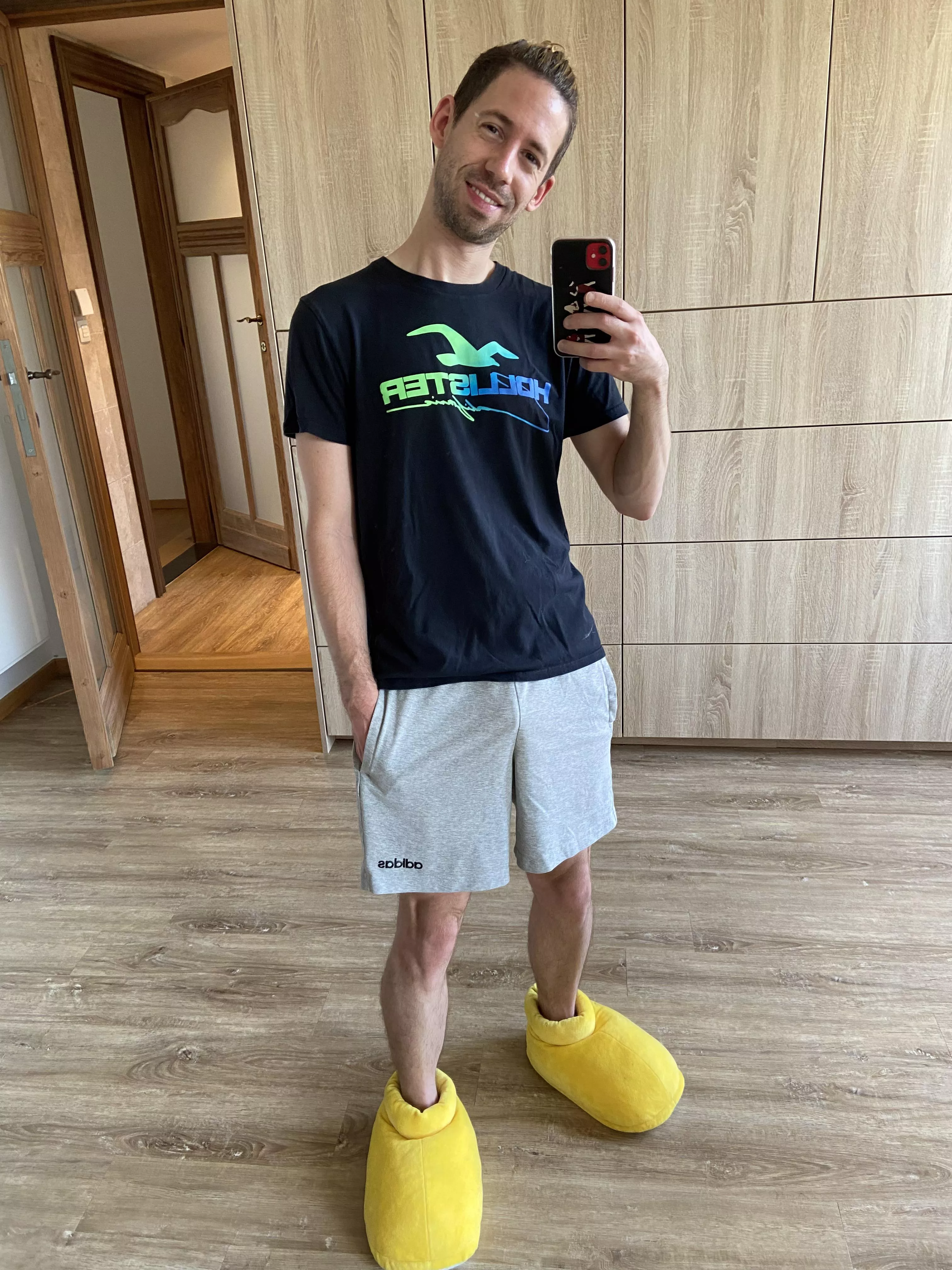 Day off, time to chill in Mickey slippers lol