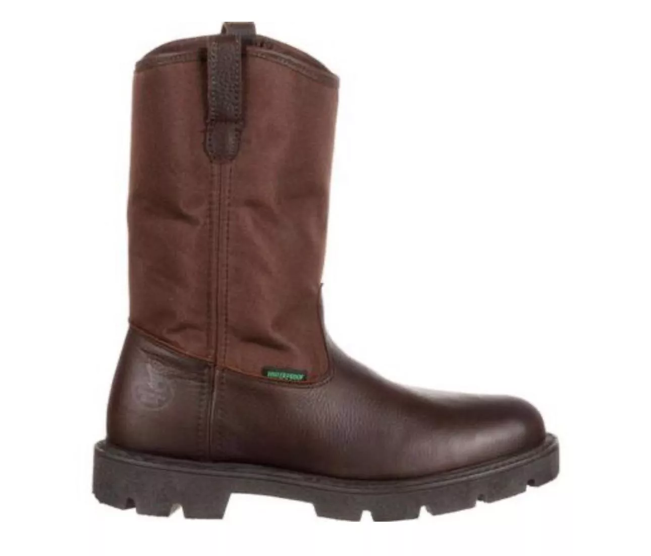 Does anyone own the Georgia homeland Wellington boot none steel toe version? If so how is sizing in medium width?
