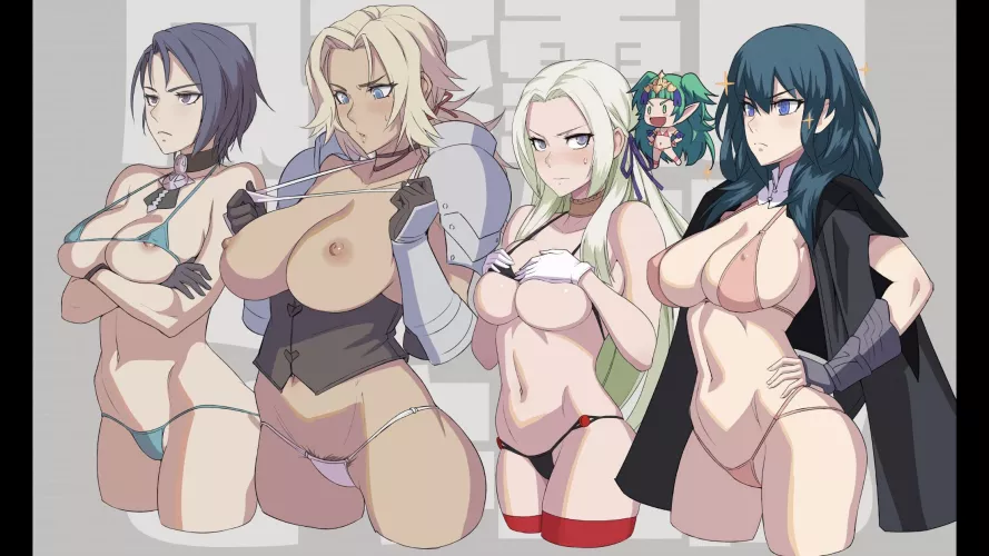 Everyone is all lined up!