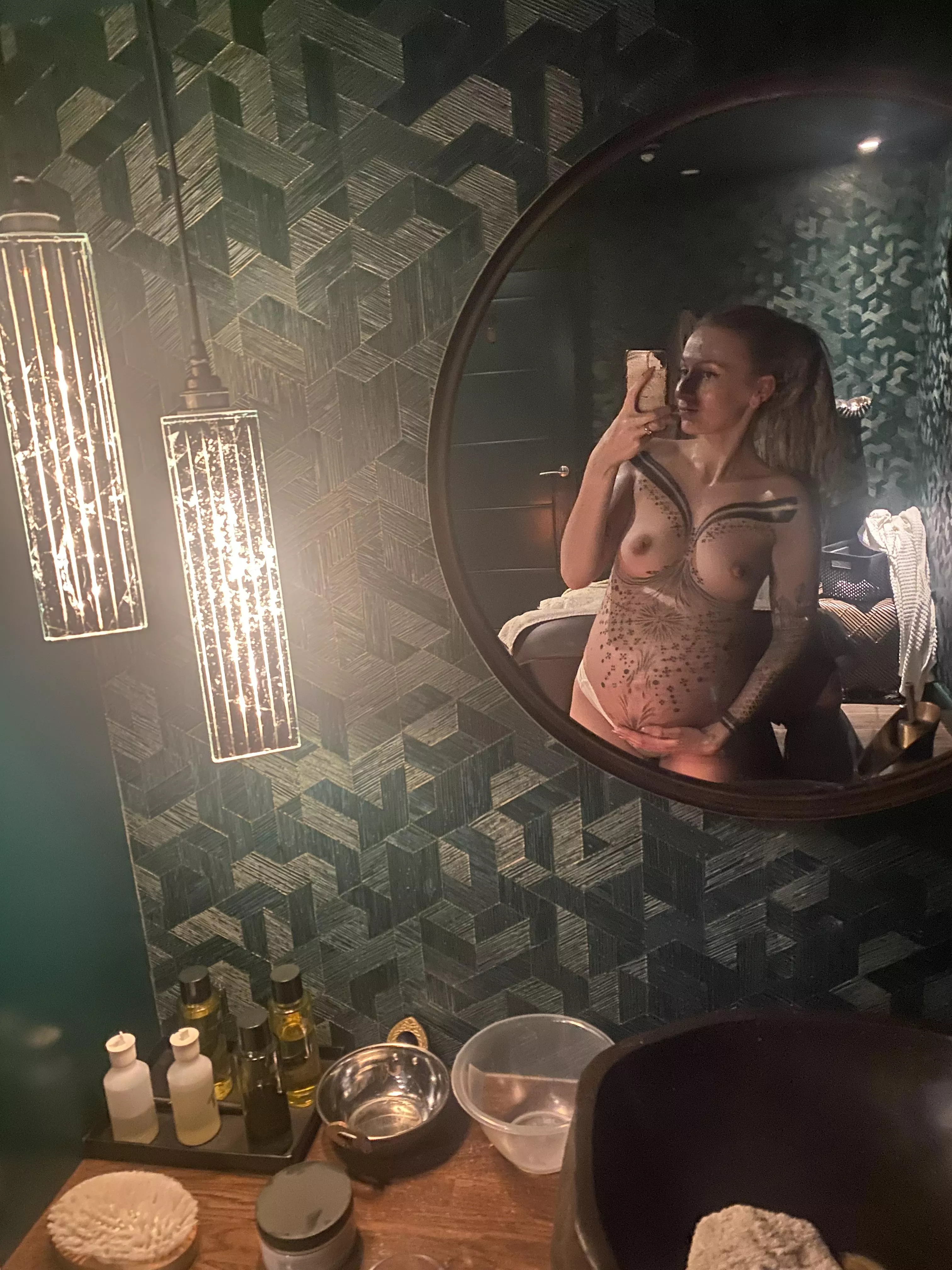 Getting ready for a massage ;)