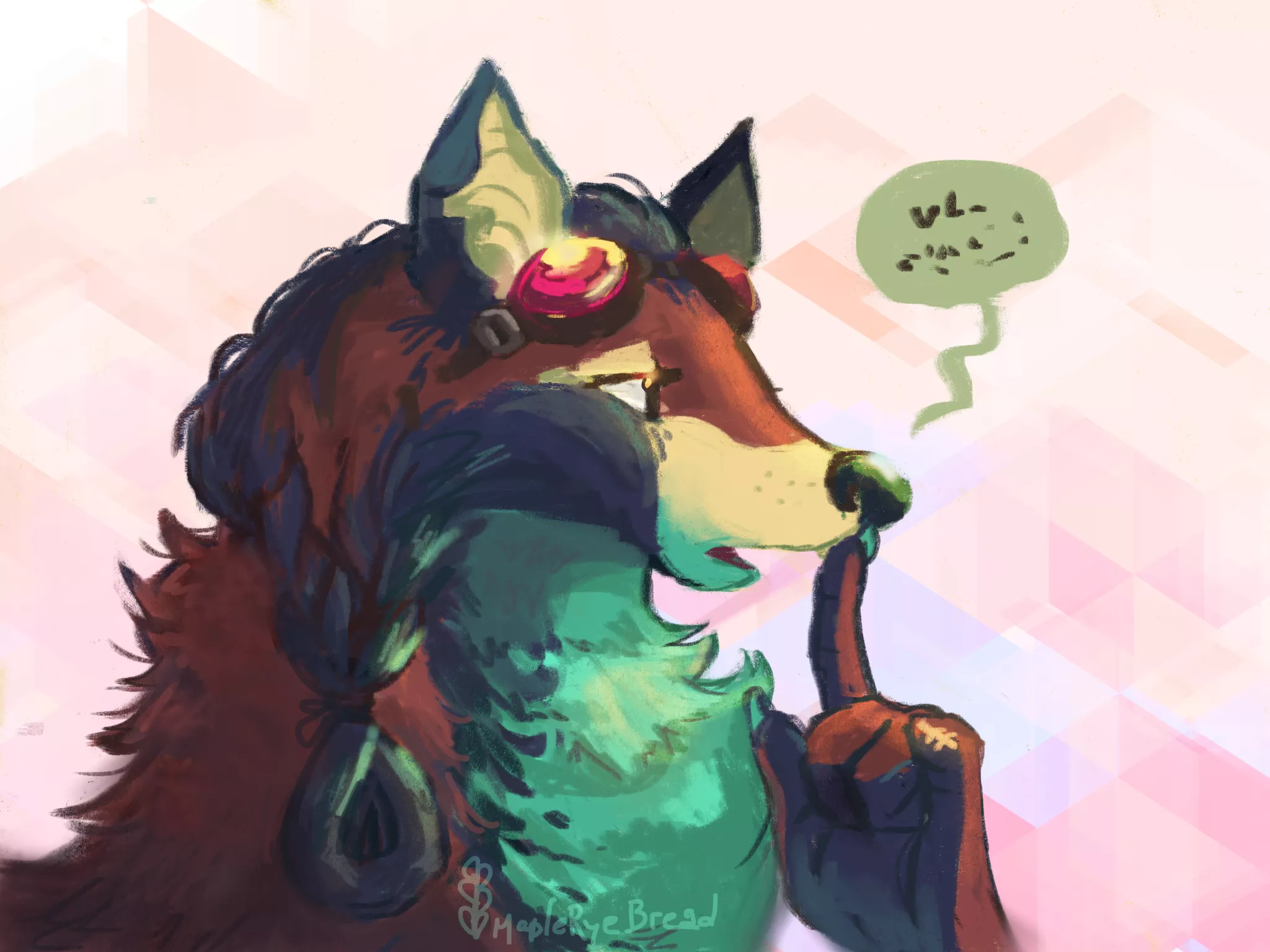 Goggles fox (by me, Rye)