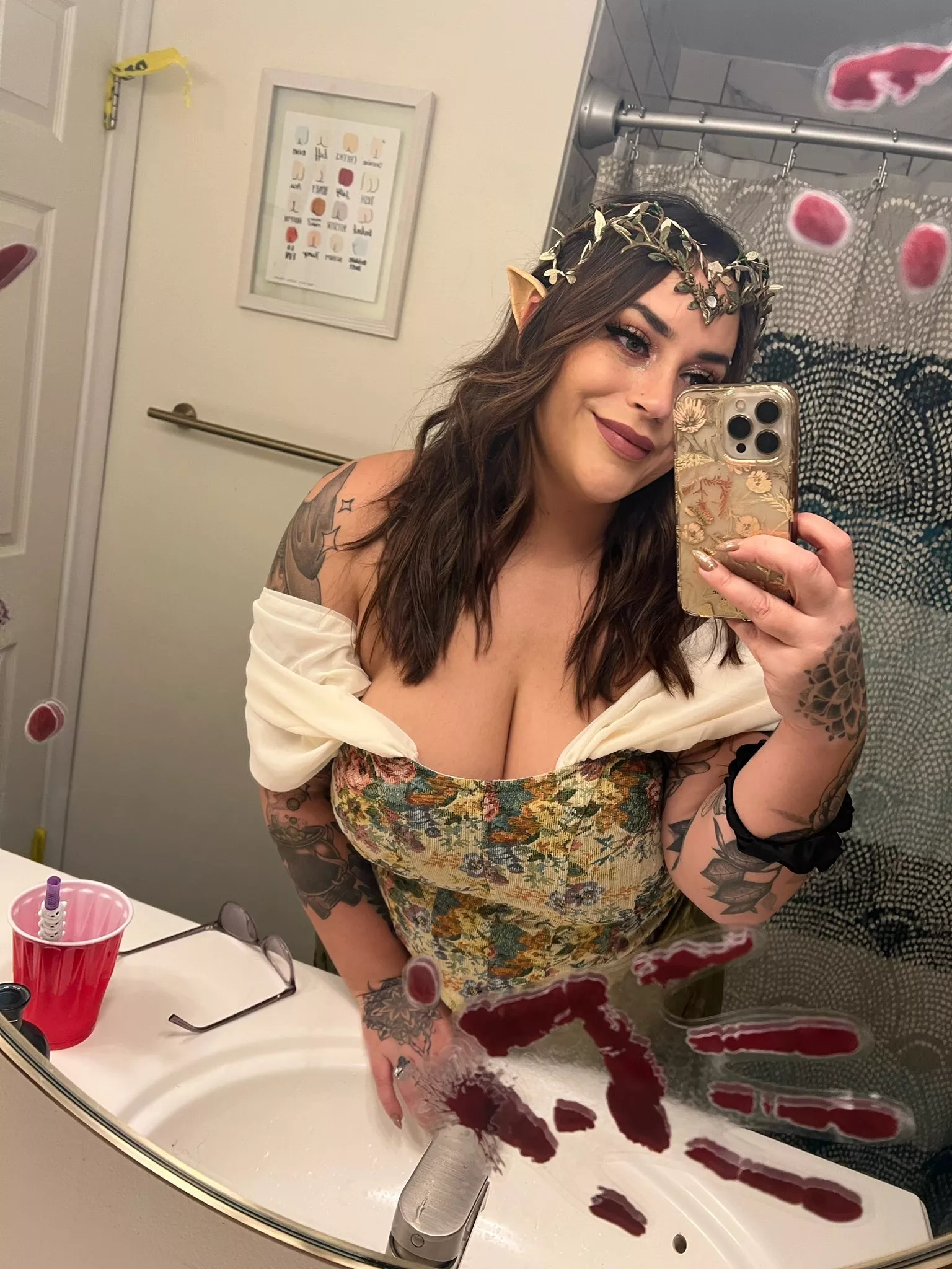Halloween cleavage