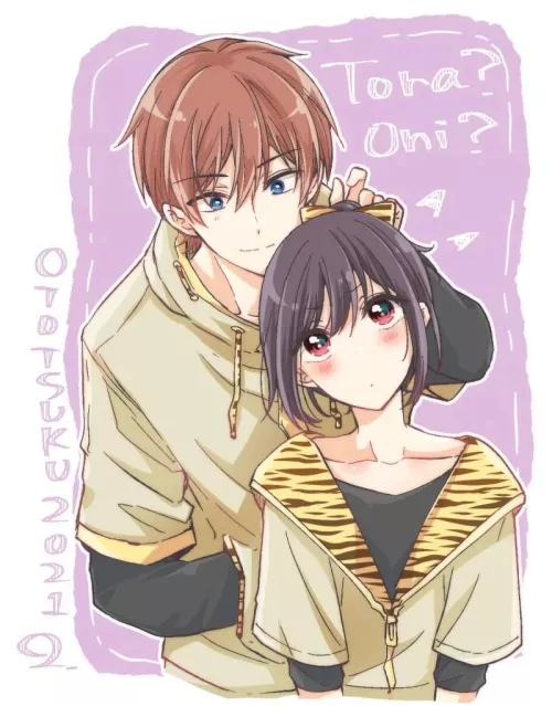 Hiura and (his soon to be boyfriend) Midou from I turned my childhood friend into a girl