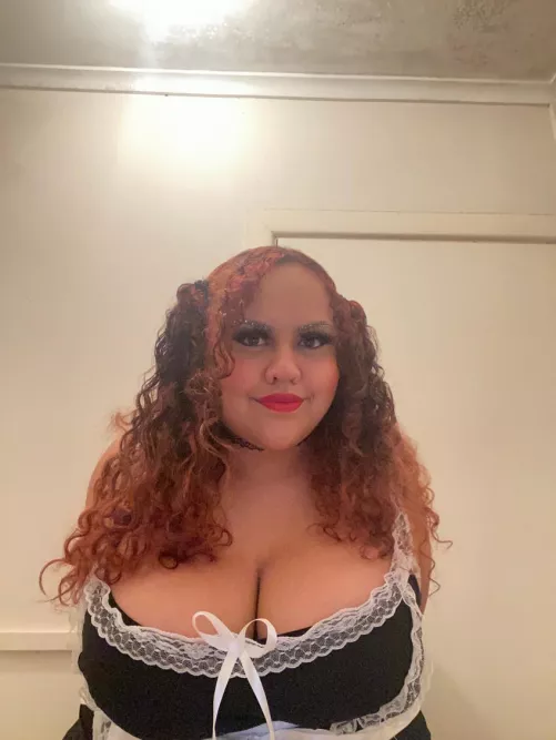 I was a French maid for halloween!