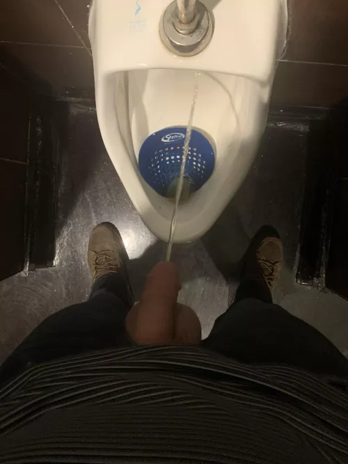 Is it weird that I pull my balls out when I’m at the urinal?