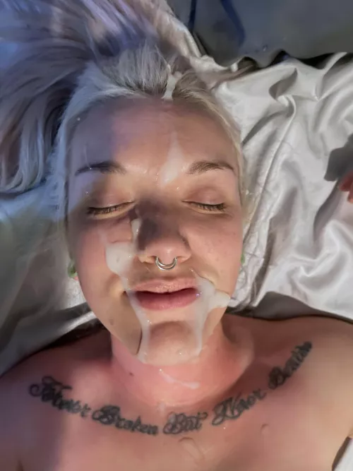 Just enjoying my facial