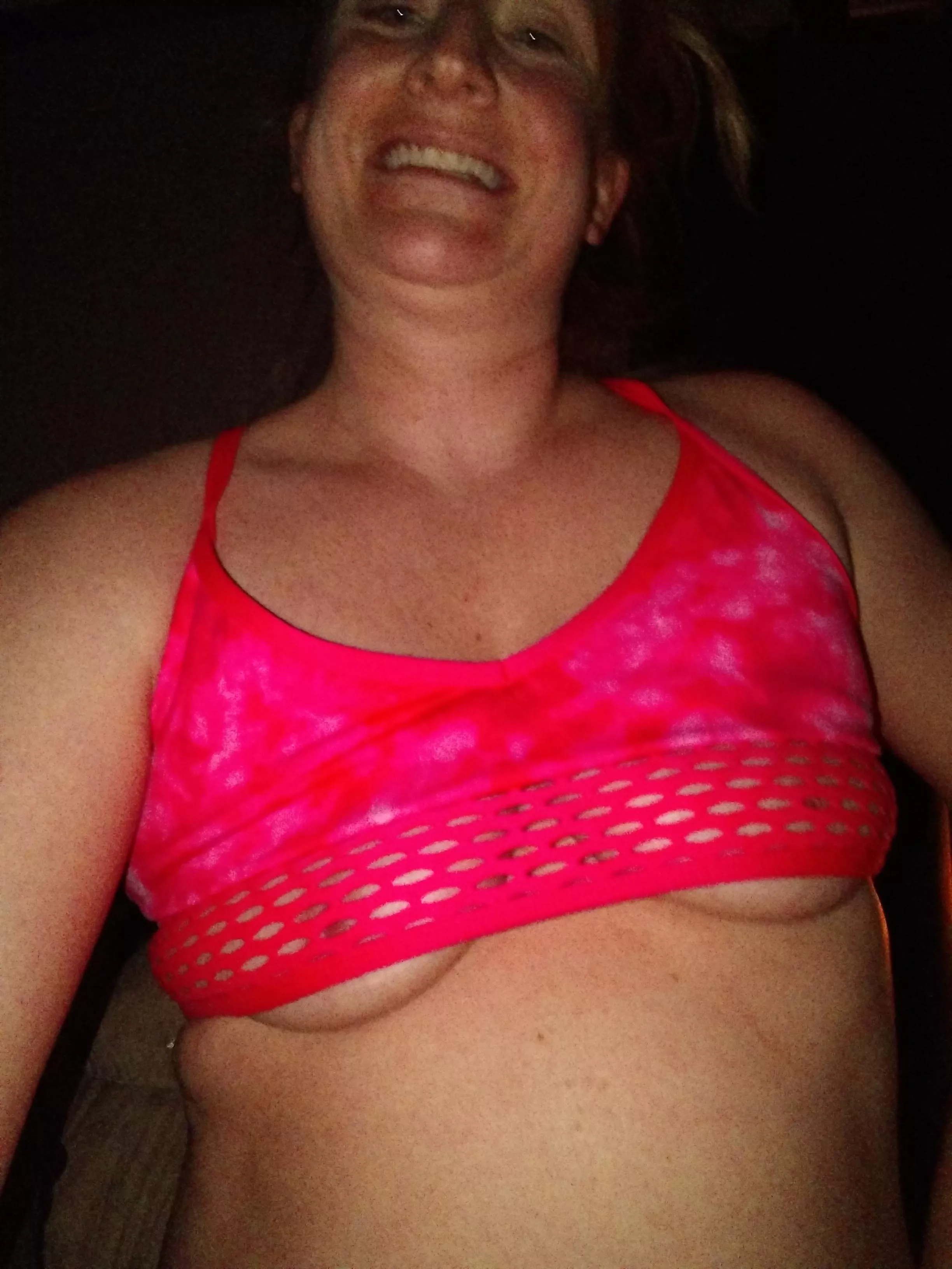 Late night underboob