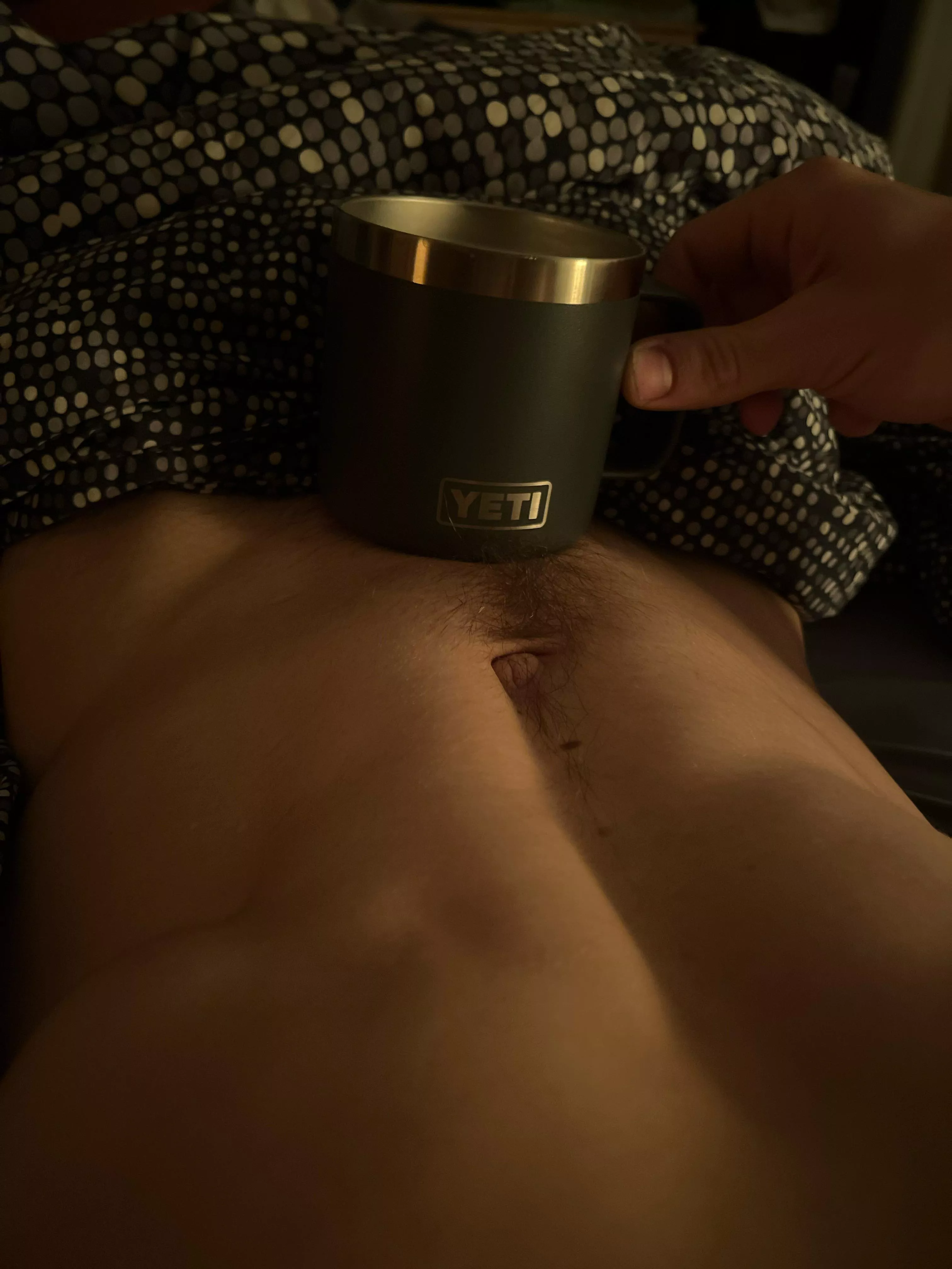(M) Nothing like a coffee in bed to start the day. Need some weed now
