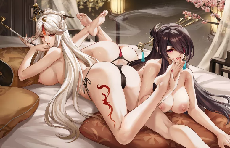 Ninguang and Beidou being horny (Genshin Impact)