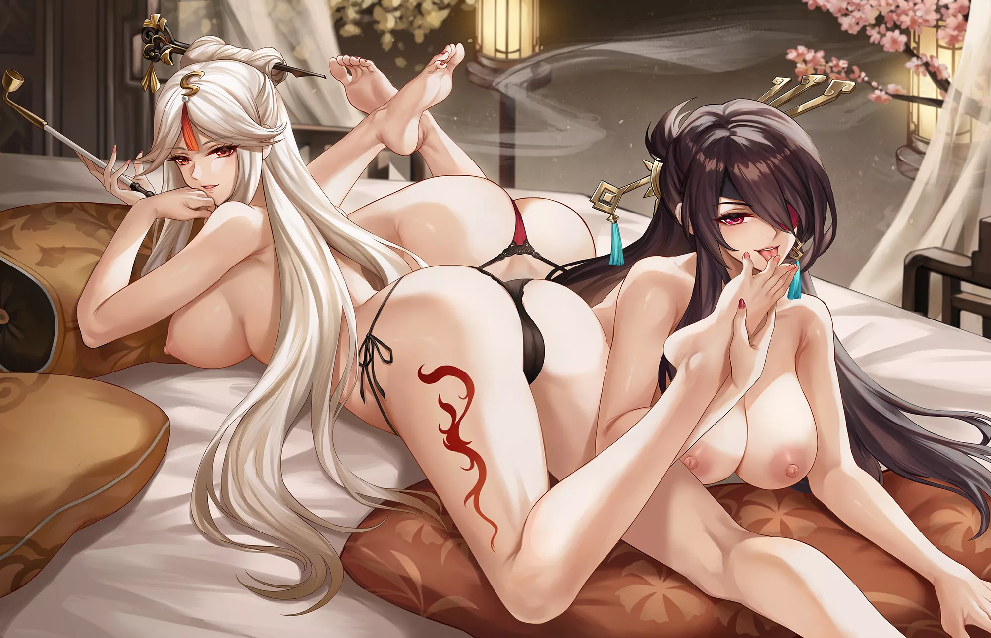 Ninguang and Beidou being horny (Genshin Impact)