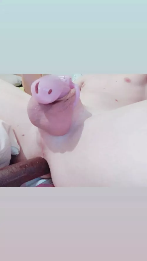 NNN is much more difficult than locktober, how not to cum with that big black dildo inside me? 🥴