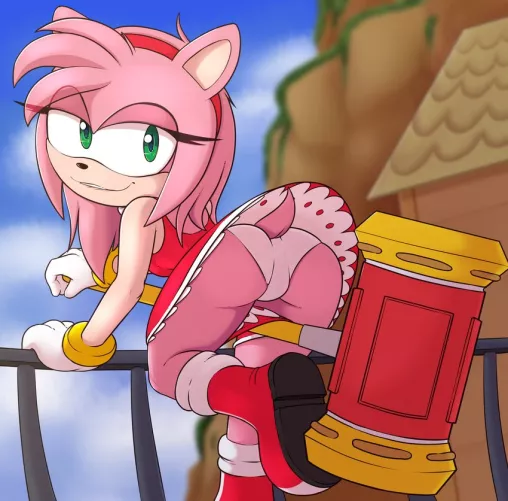 No one gives panty shots like Amy (Artist: Lockheart)