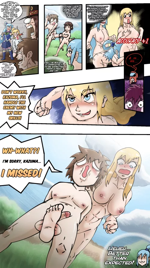 [OC] im makign a massive konosuba doujin! follow th3 updates on my patreon