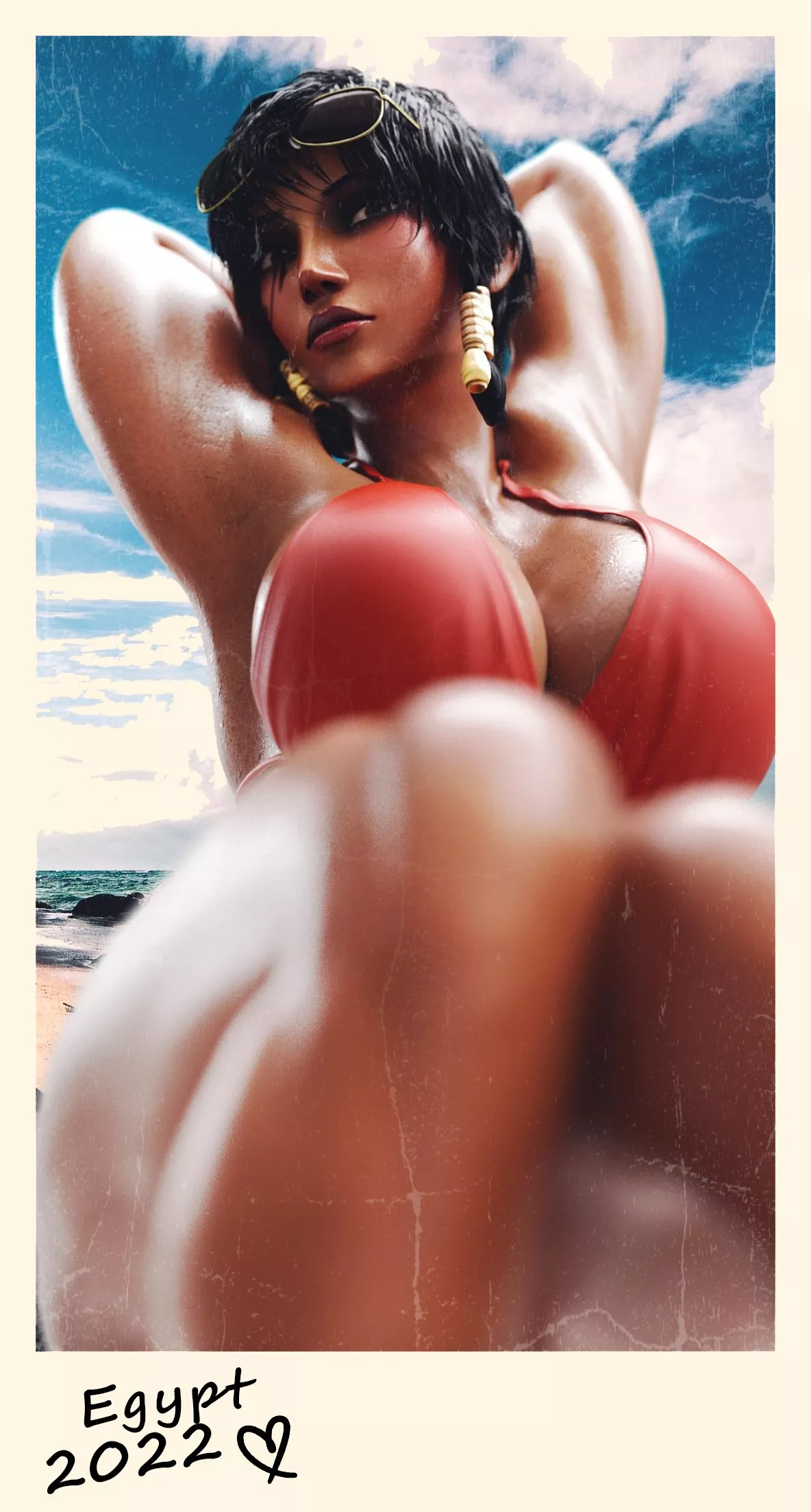 Pharah at the beach (GRVTY3D)[Overwatch]