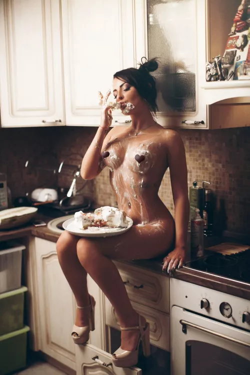 Playing with her food