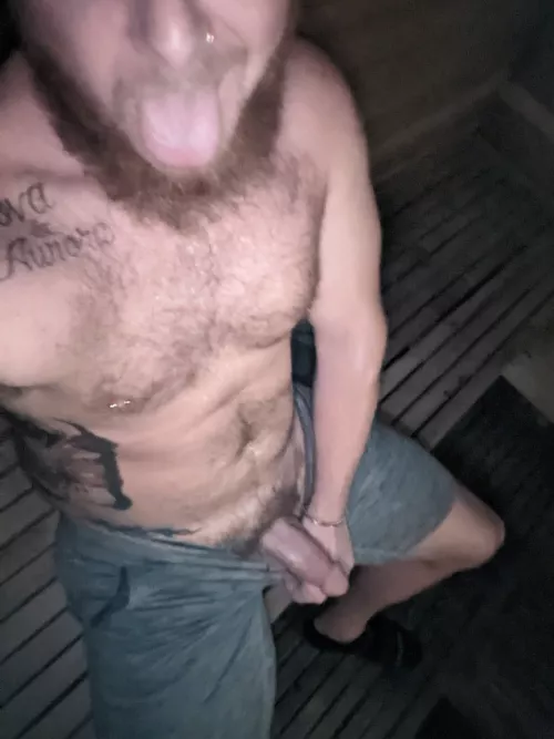 post workout masturbation in sauna!
