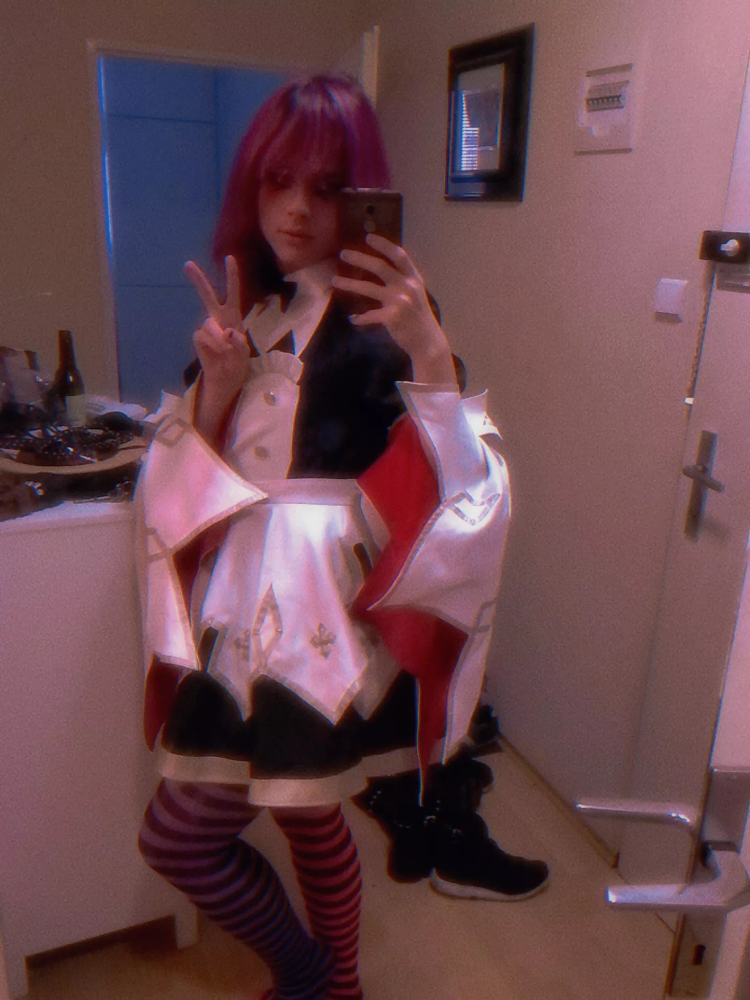 purple haired maid :'3