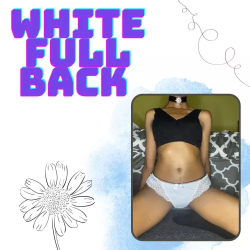 [selling] Lady Red surprised me an came early! 🩸 🦈 What a shame i’ve stained these beautiful white panties 🥺😌 They’re a silky nylon and have a beautiful lace design on the back. ✨ 💖 They’ve also been worn for 2 days prior to the st