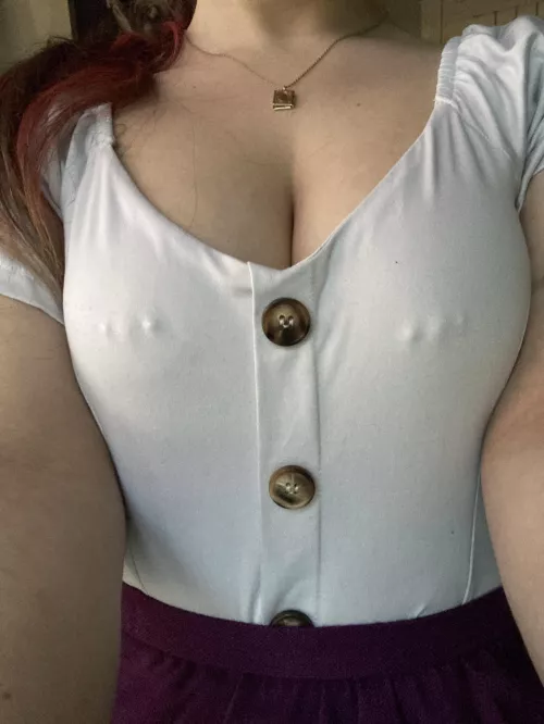 Should I forget to wear a bra to work?