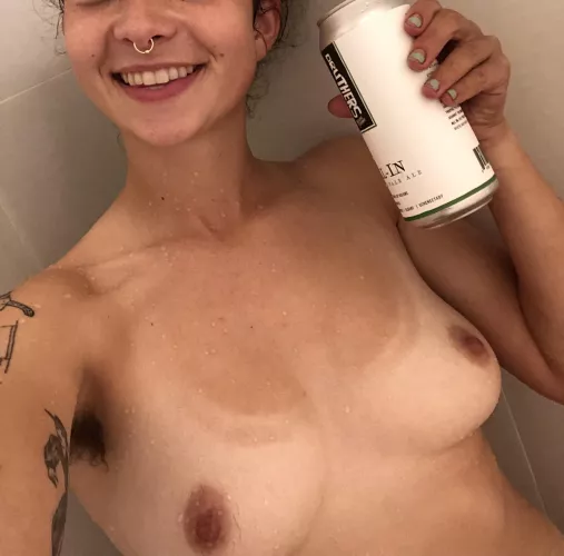 shower beer, anyone? [image]