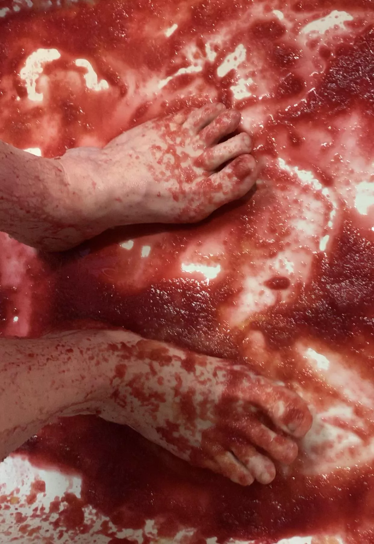 Splish Splosh cranberries and applesauce