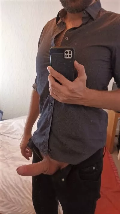 Suck me under the desk while I'm on zoom calls today?