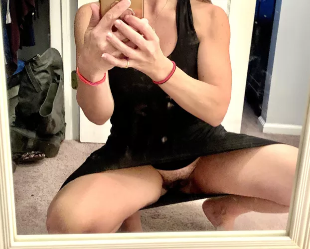 Think I should take her out like this??? Seems eager to show her something off