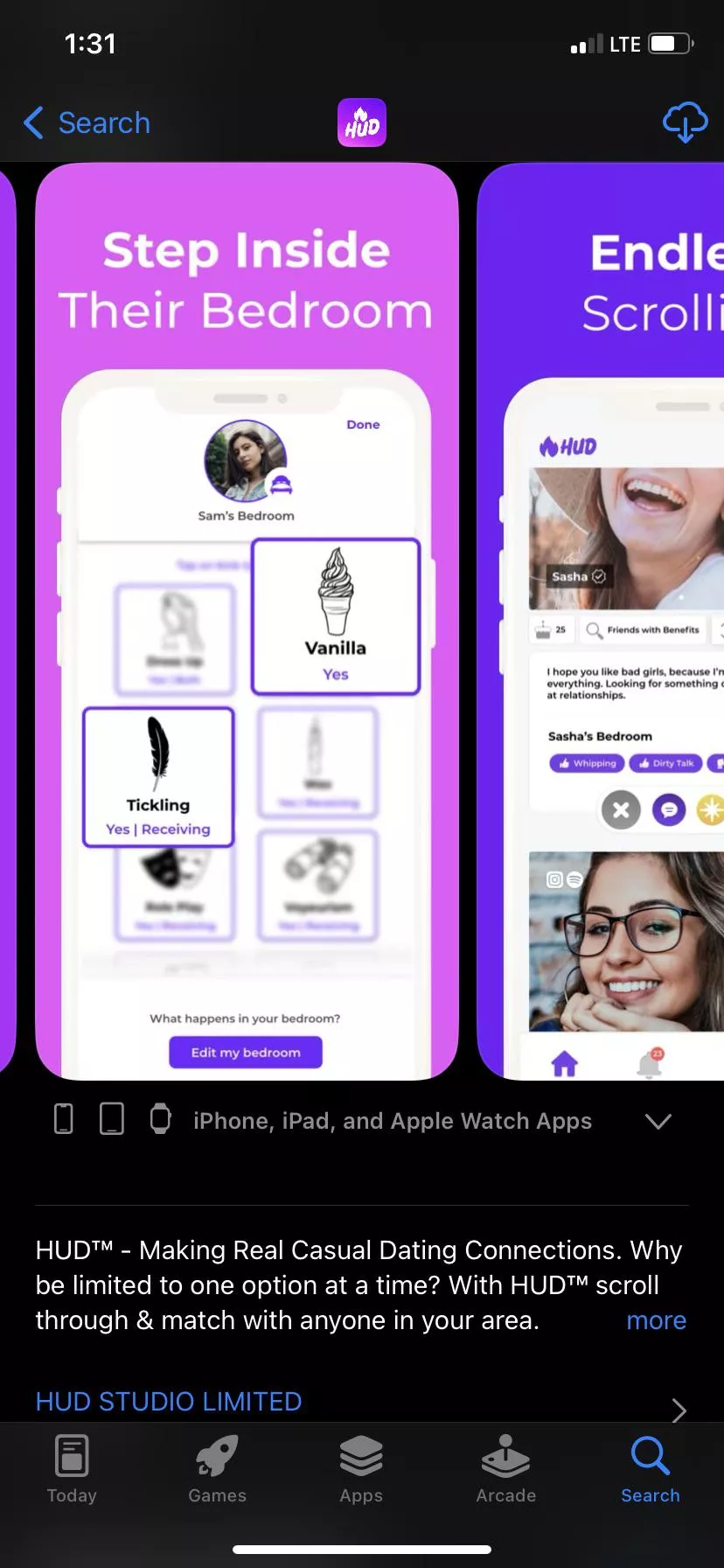 Though this was funny, the included tickling on this apps preview in the App Store.