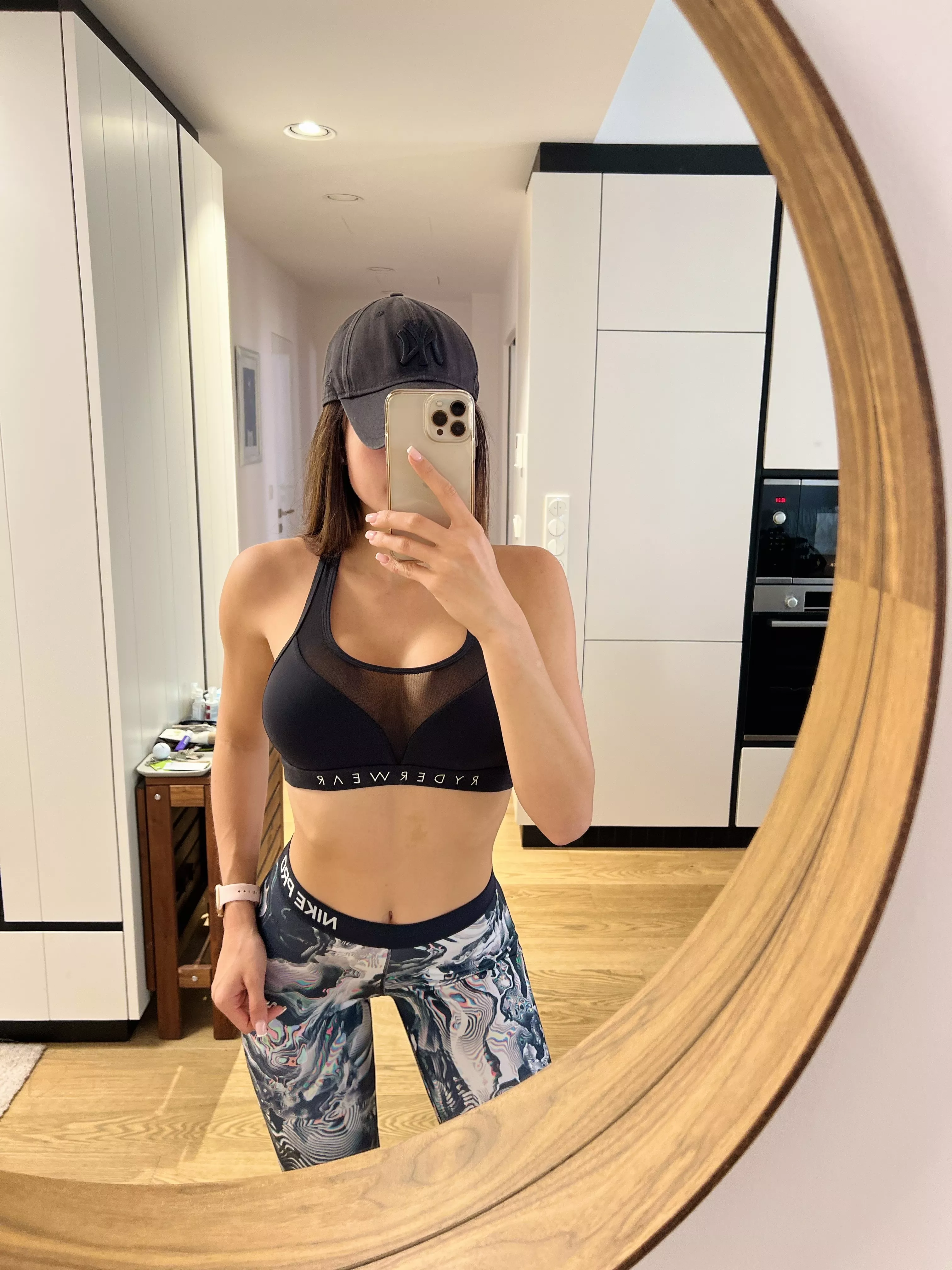 Took a selfie before working out