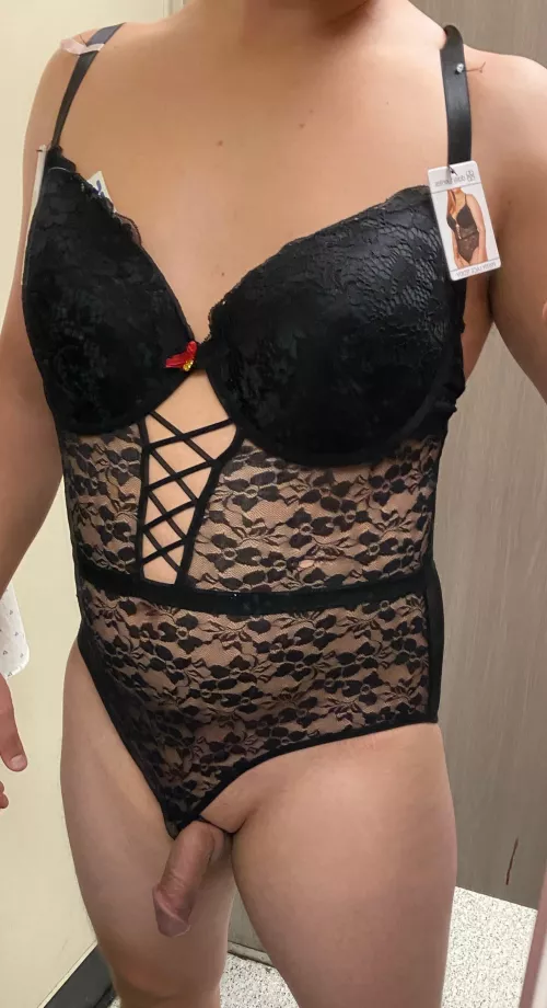 Trying on some lingerie
