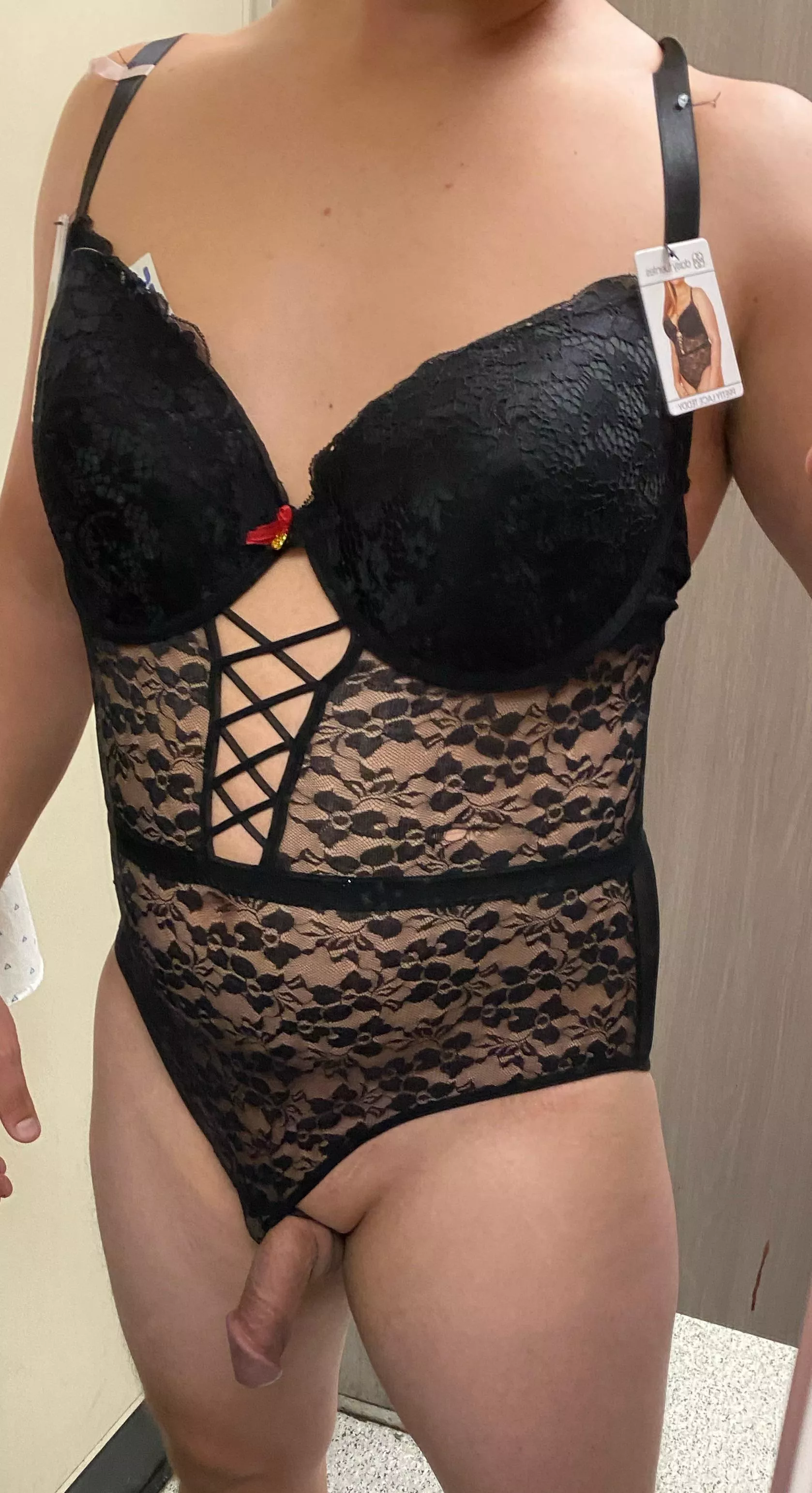 Trying on some lingerie